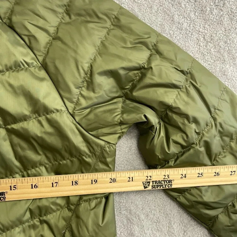 NEW Lands' End Men's S 800 Packable Down Jacket Smokey Olive Lightweight Puffer